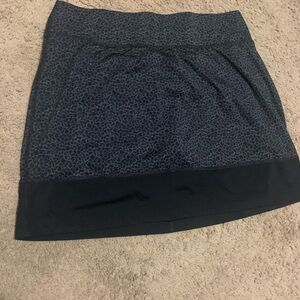 Columbia Gray and Black Mini Skirt Casual